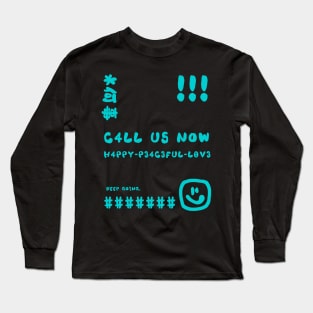 Happy Peaceful Love #4 Long Sleeve T-Shirt